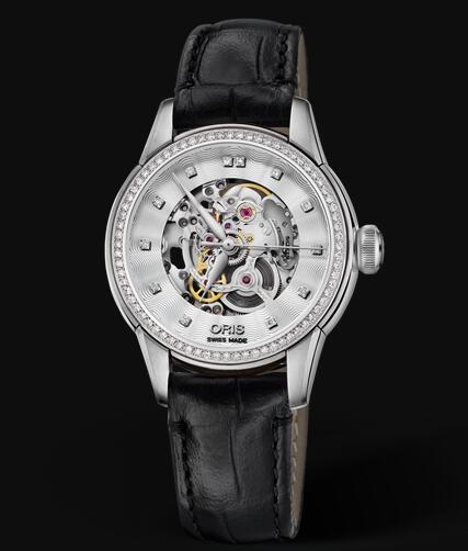 Oris Artelier Skeleton Diamonds 31mm Replica Watch 01 560 7687 4919-07 5 14 60FC